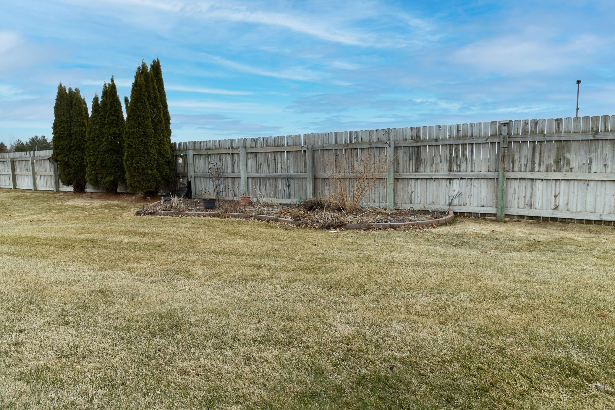 Privacy Fence Behind Home