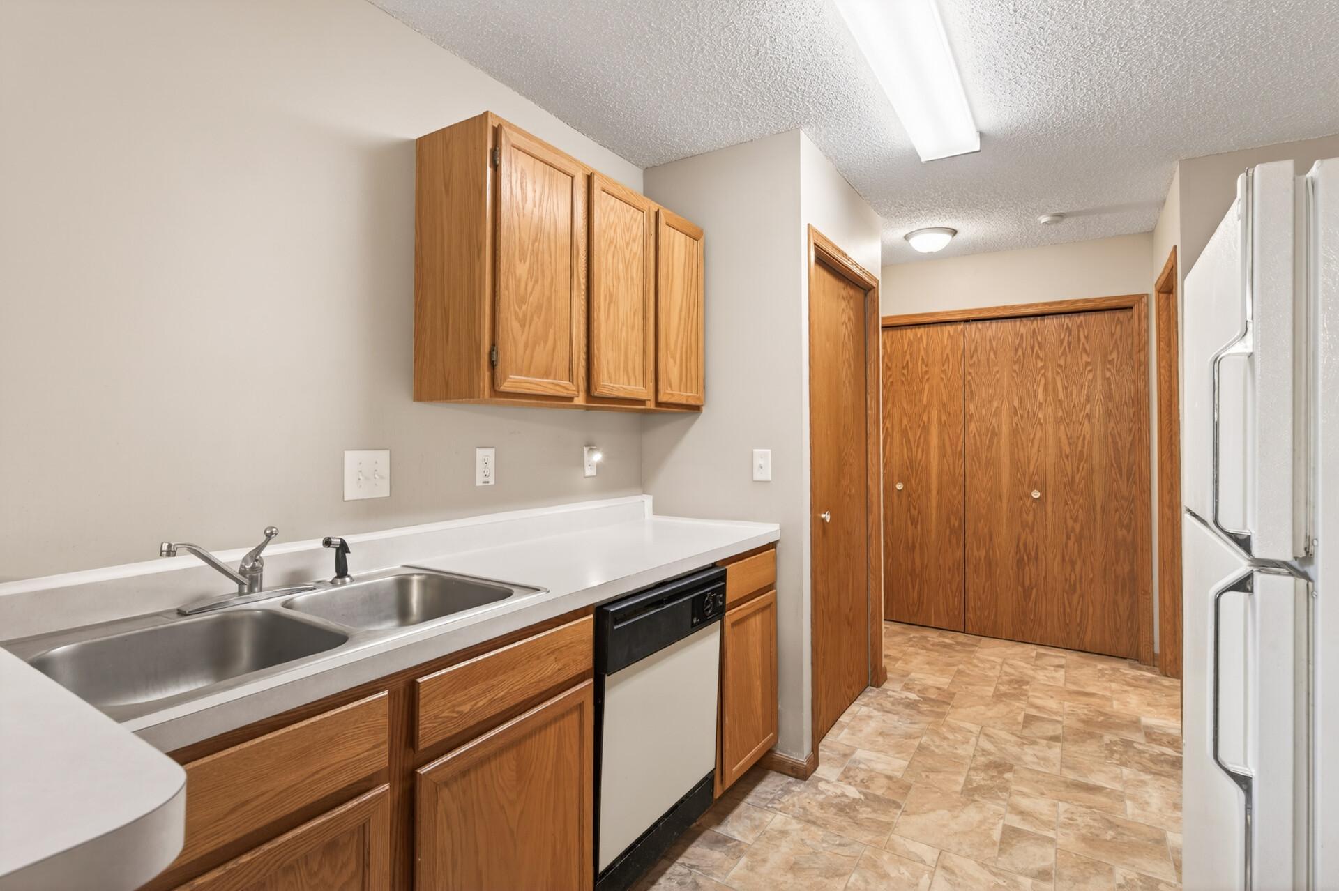 Plenty of counter space and cabinets