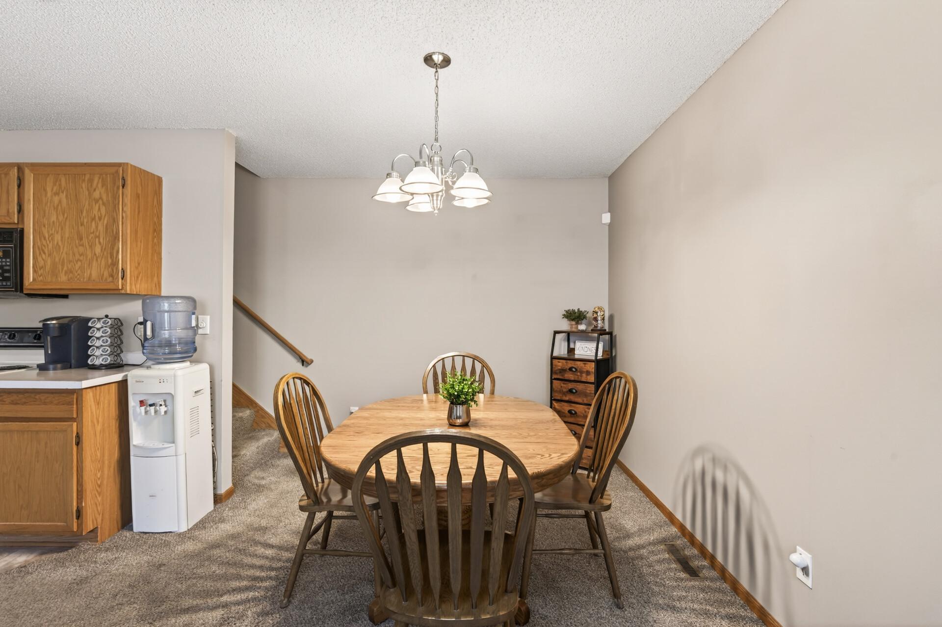 Dining area is perfectly placed