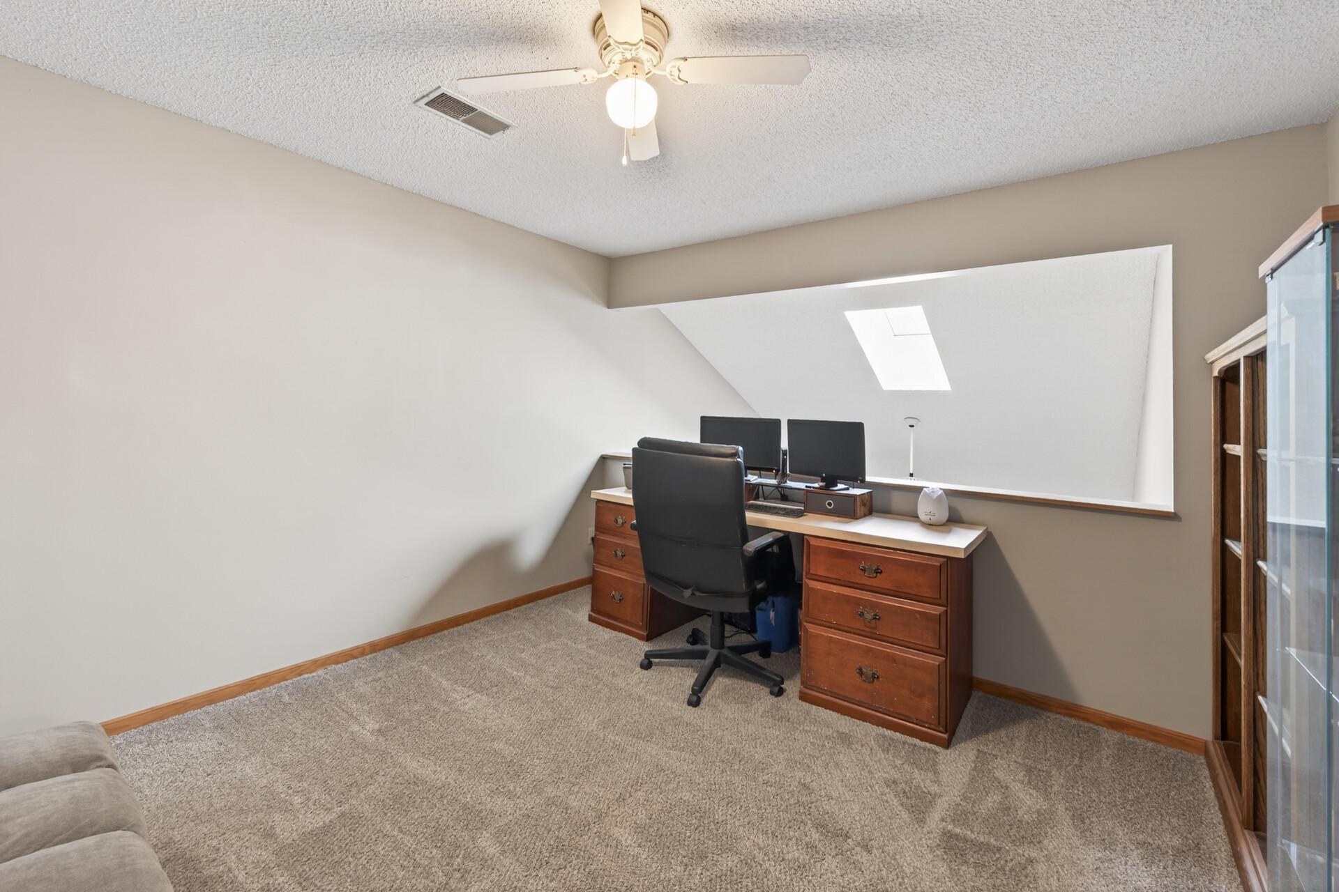 Loft area works great for an office or play area.