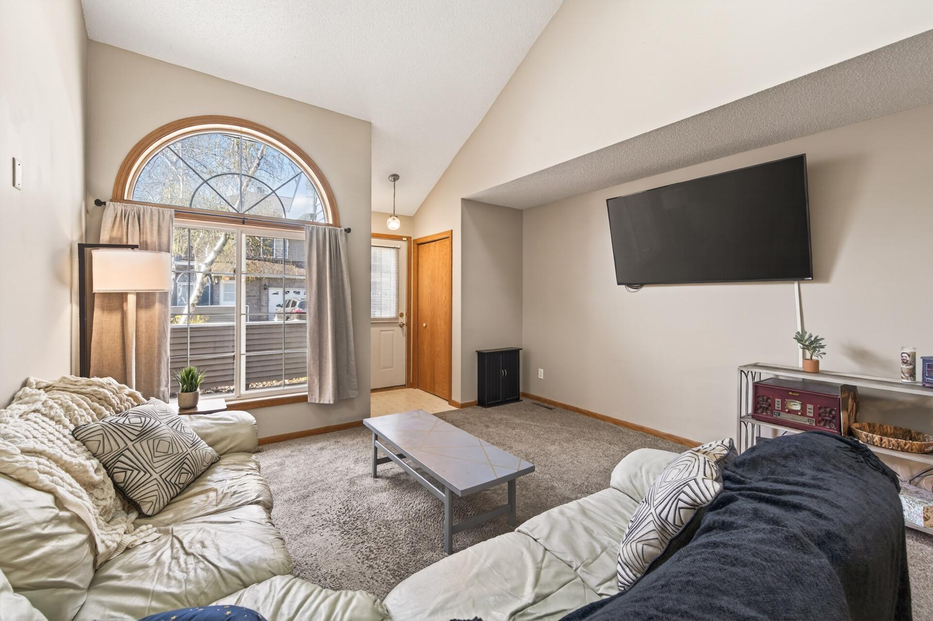 Front closet for your guests coats and easy access to patio