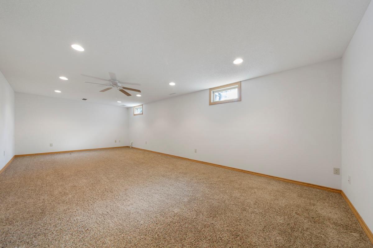 Very expansive family room in the lower level