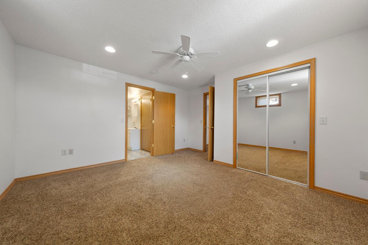 The fourth bedroom is in the lower level and very nice sized