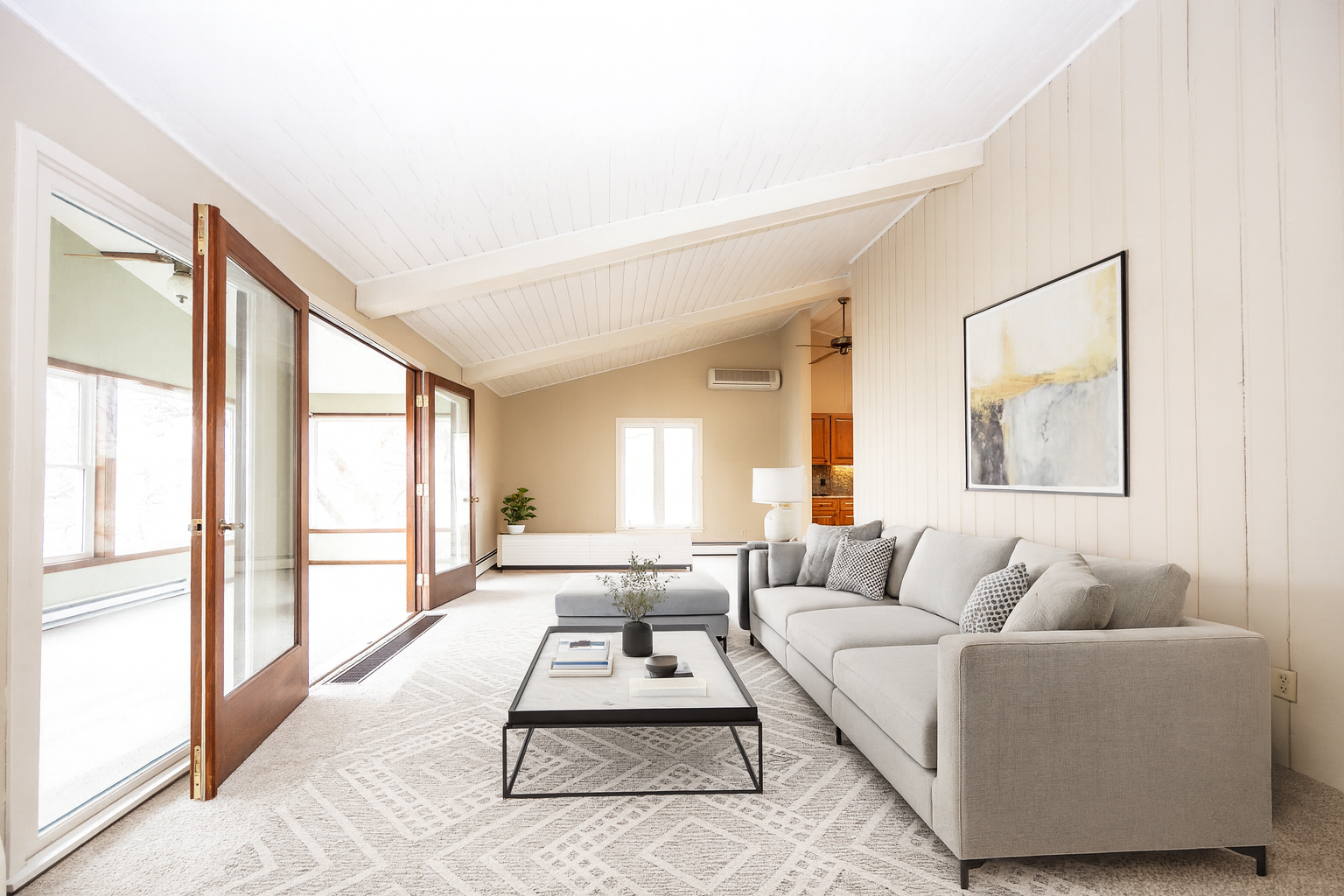 Virtually Staged Living Room