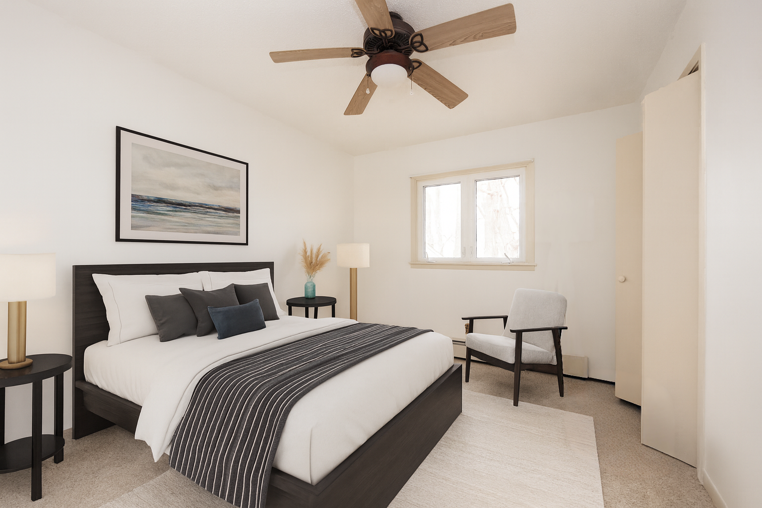 Virtually Staged Bedroom 1