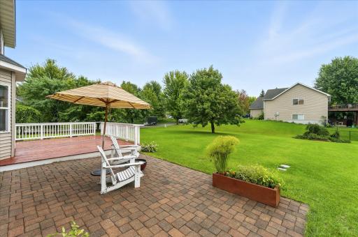 Plenty of room to run and play in the spacious backyard.