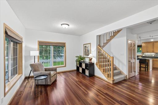 The main level offers an open layout with the kitchen, dining, and living areas flowing togetherâideal for gatherings.
