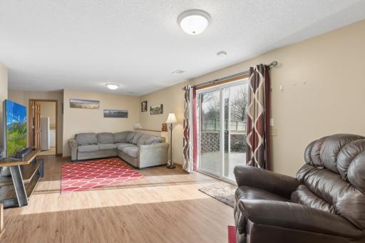 Walkout from the lower level family room to enjoy the patio, wonderful backyard or the great shed!