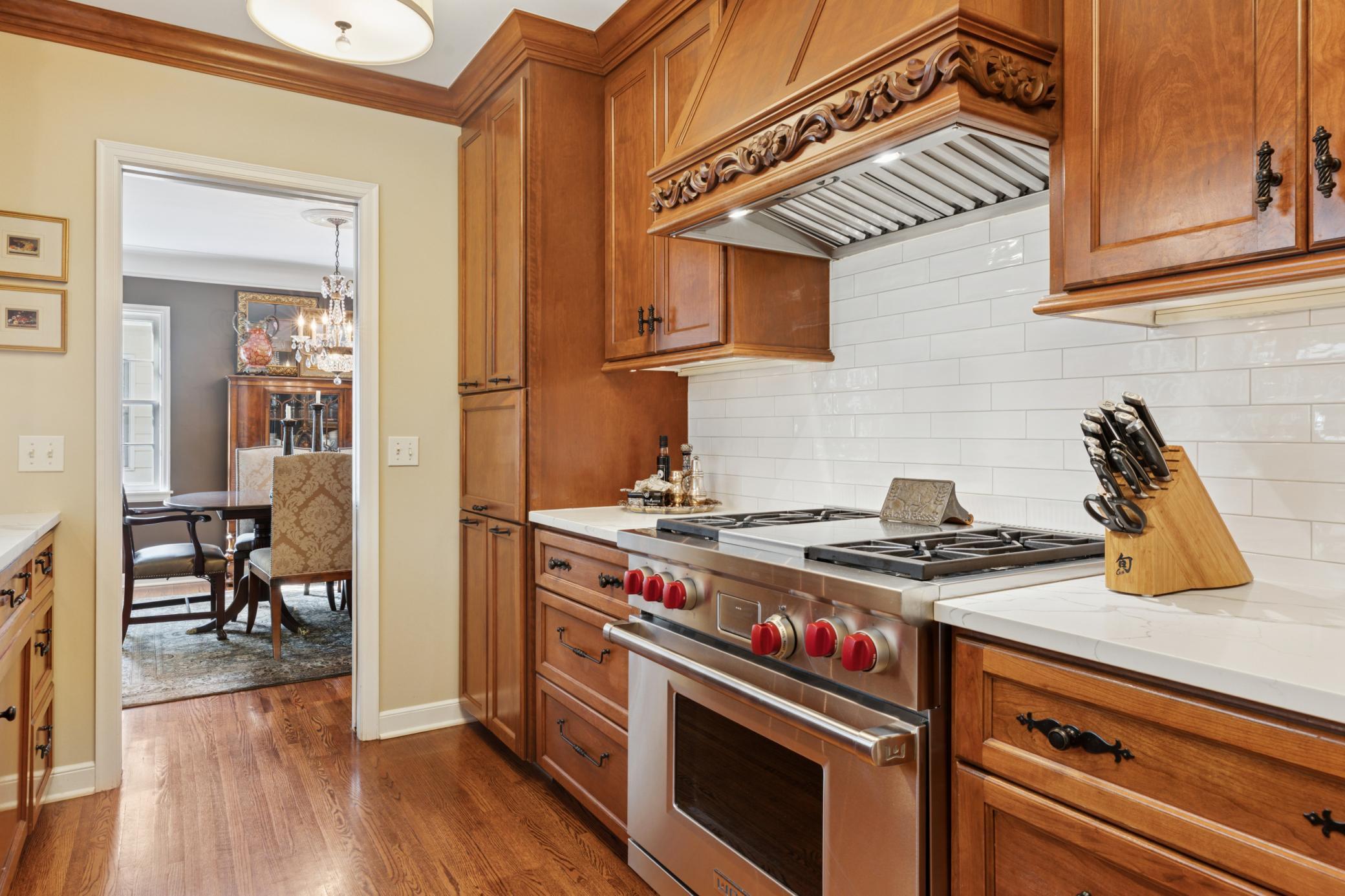 High-end custom cabinets with hidden outlets