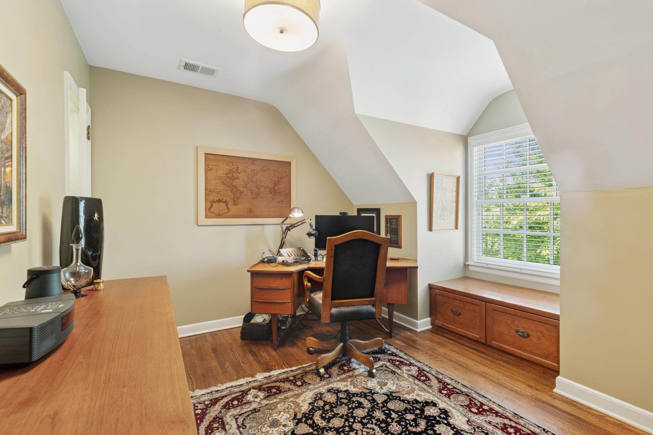 Perfect office or nursery room overlooking golf course