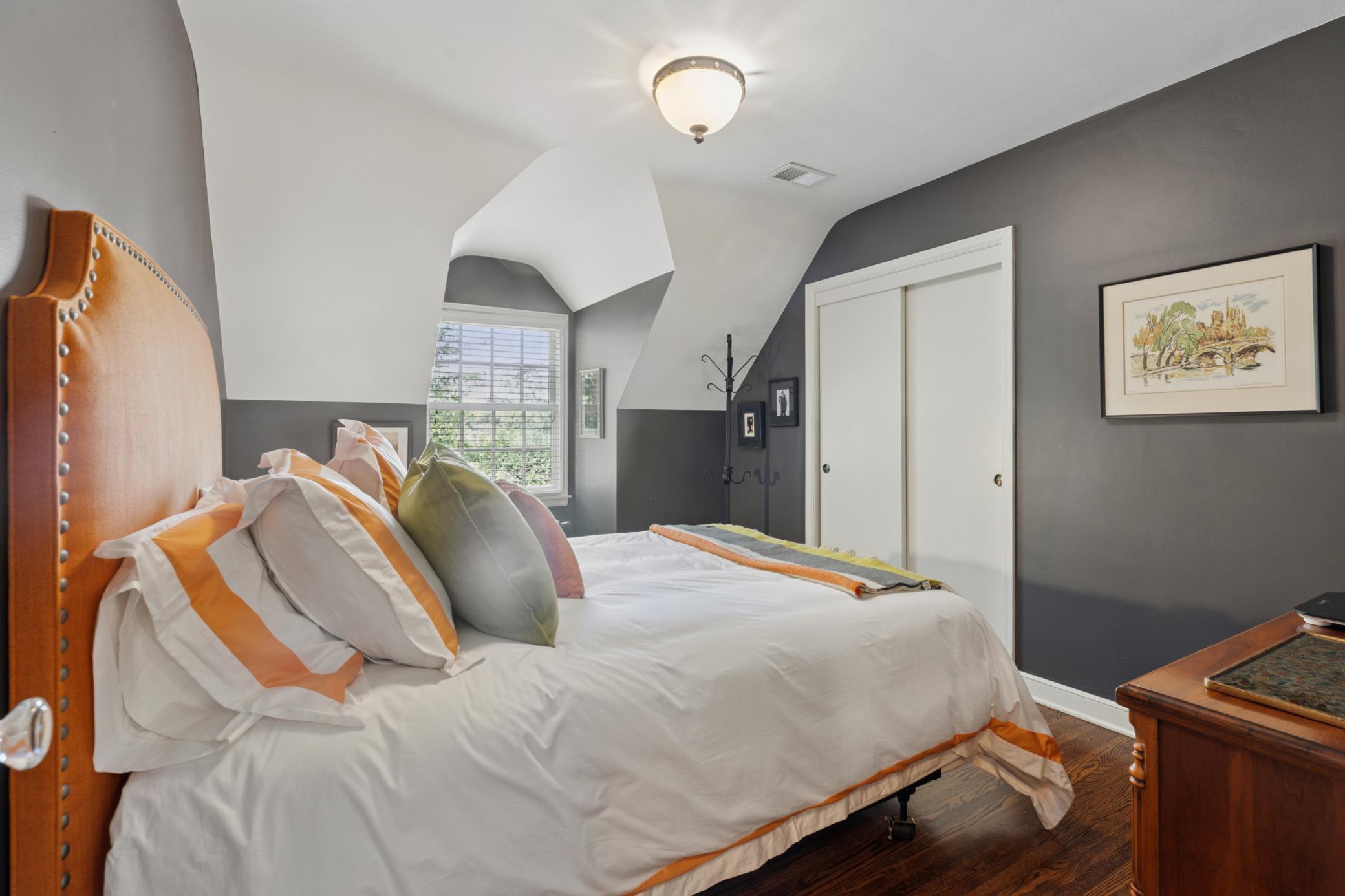 Third bedroom with built-in closet system