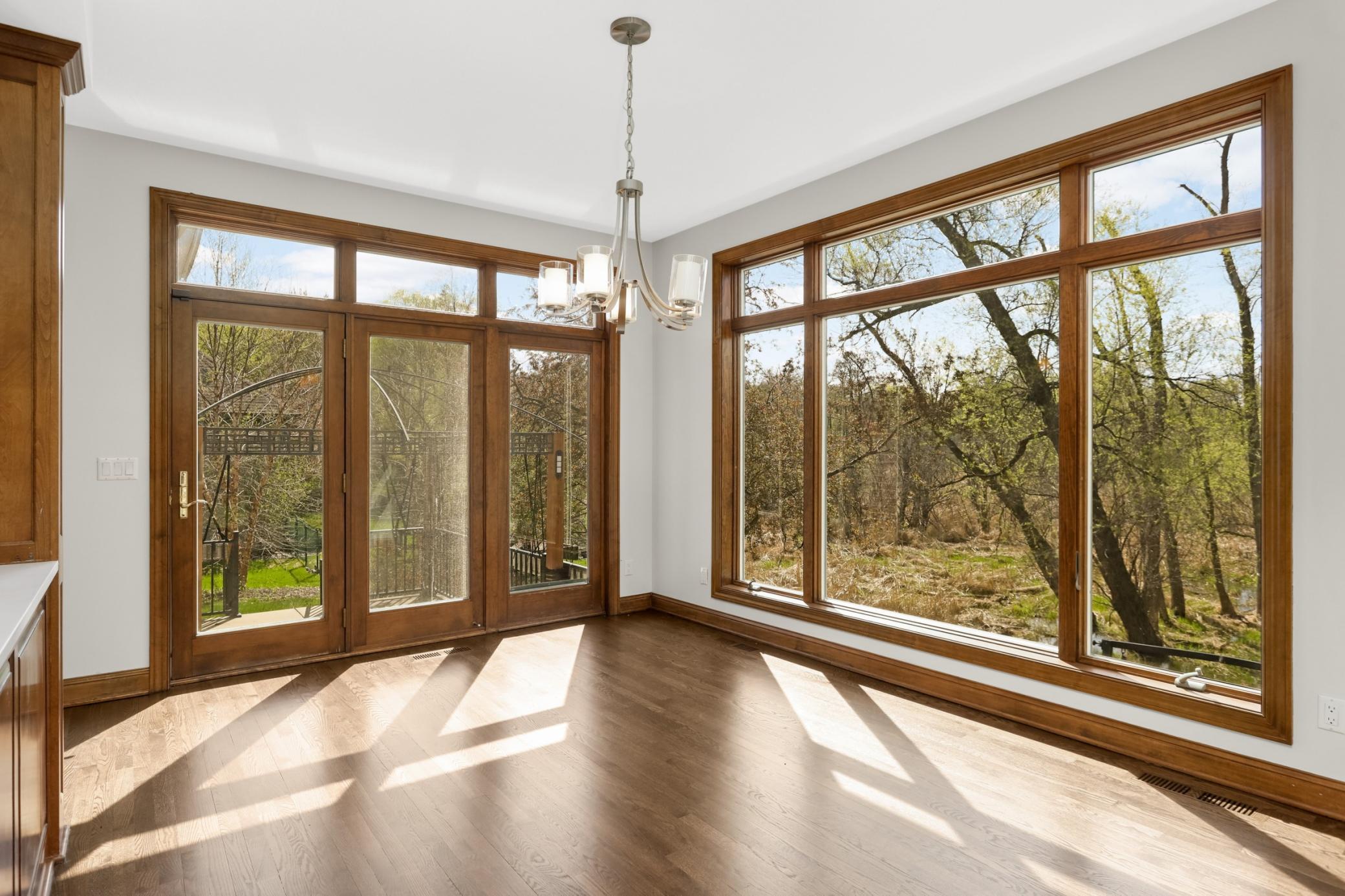 Sun-filled informal dining area