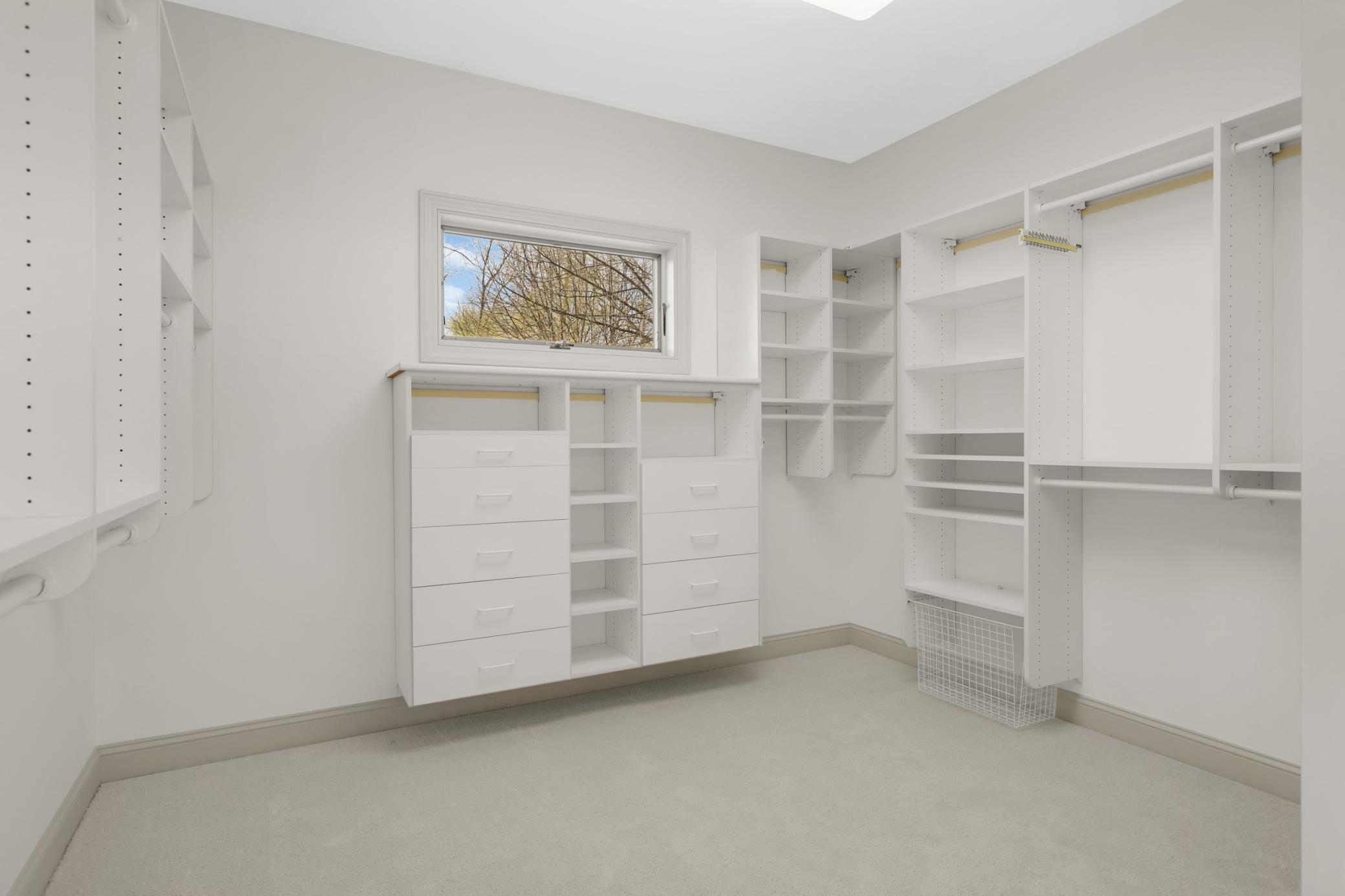 Massive walk-in closet