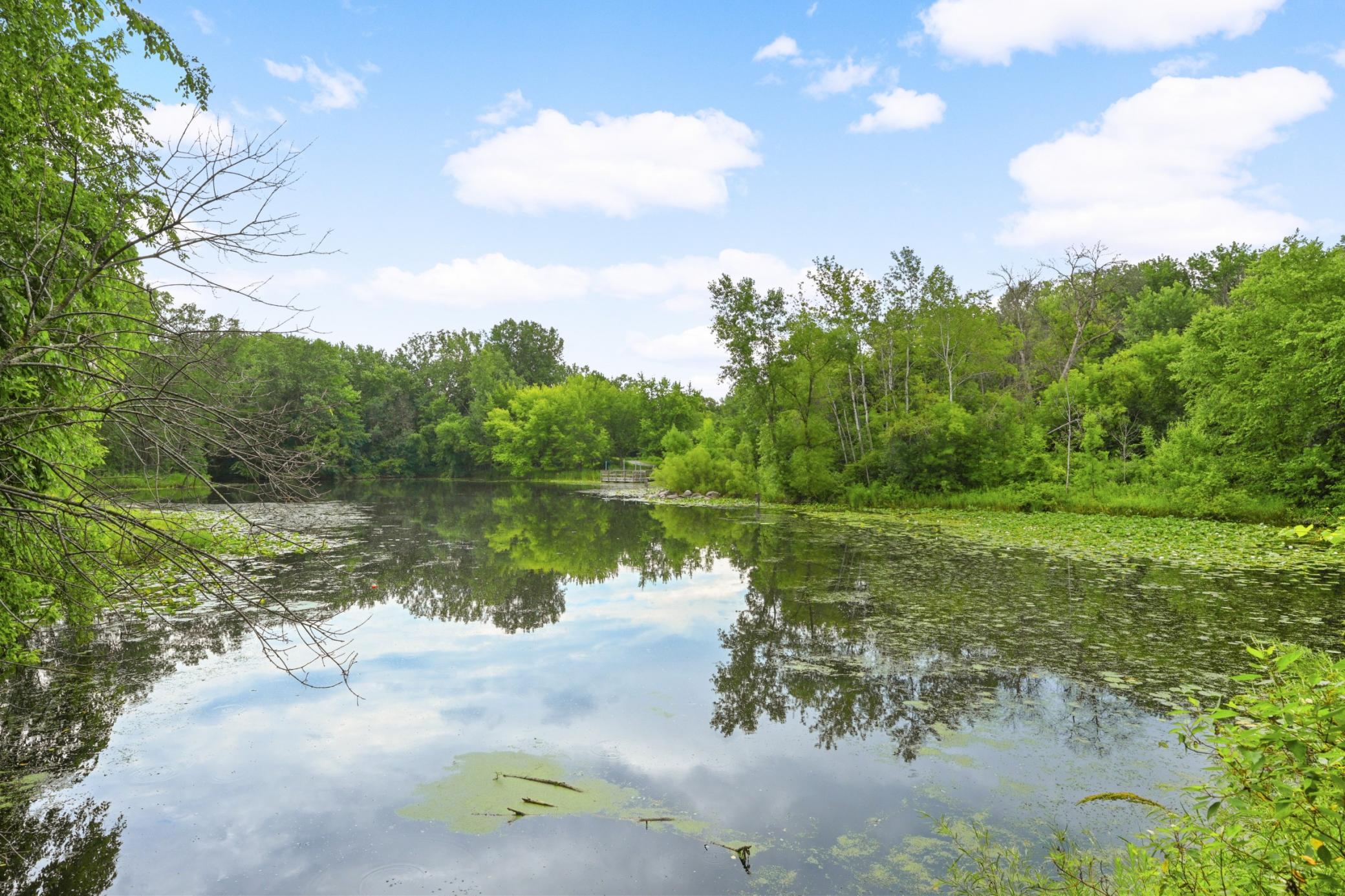 Surrounded by lakes in every direction