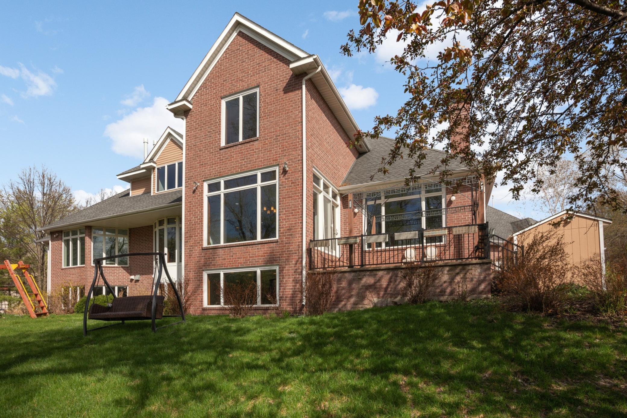 Private viewing deck and powered outdoor shed