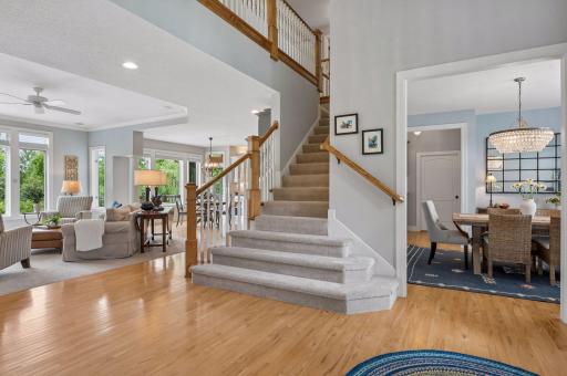 Stairs to 2nd level and walk into great room