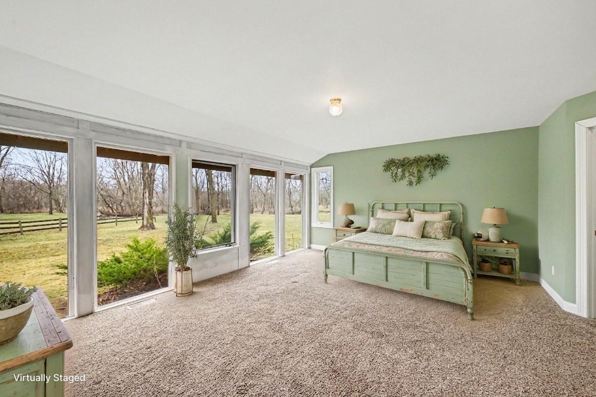 Photo virtually staged to show potential