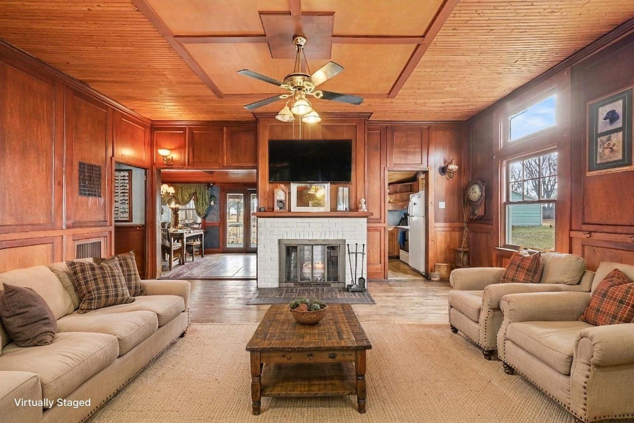 Photo virtually staged to show potential