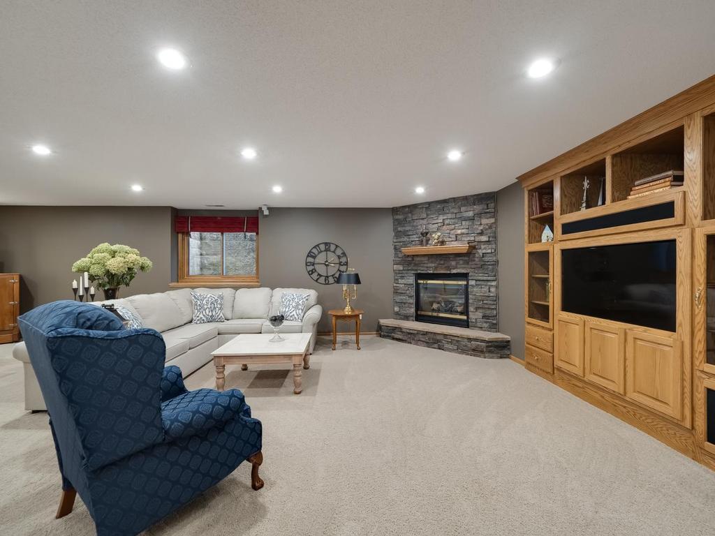 Large lower level family room