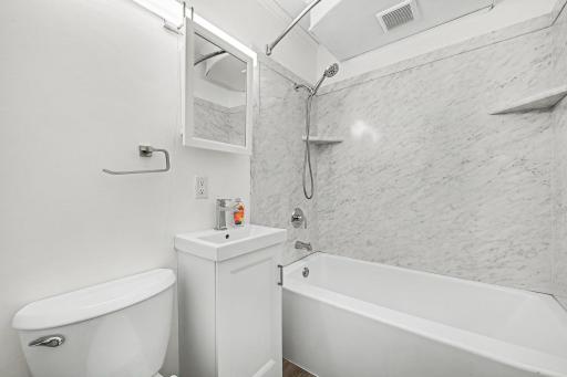 Remodeled main floor Full Bathroom