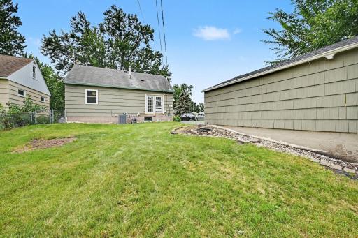Spacious backyard