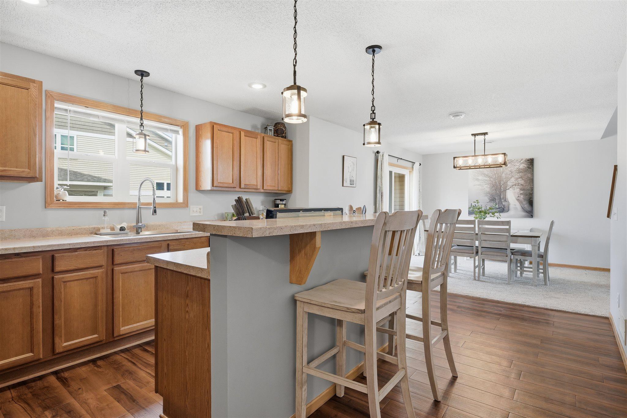 Ample cabinetry and additional closet space offers effortless organization