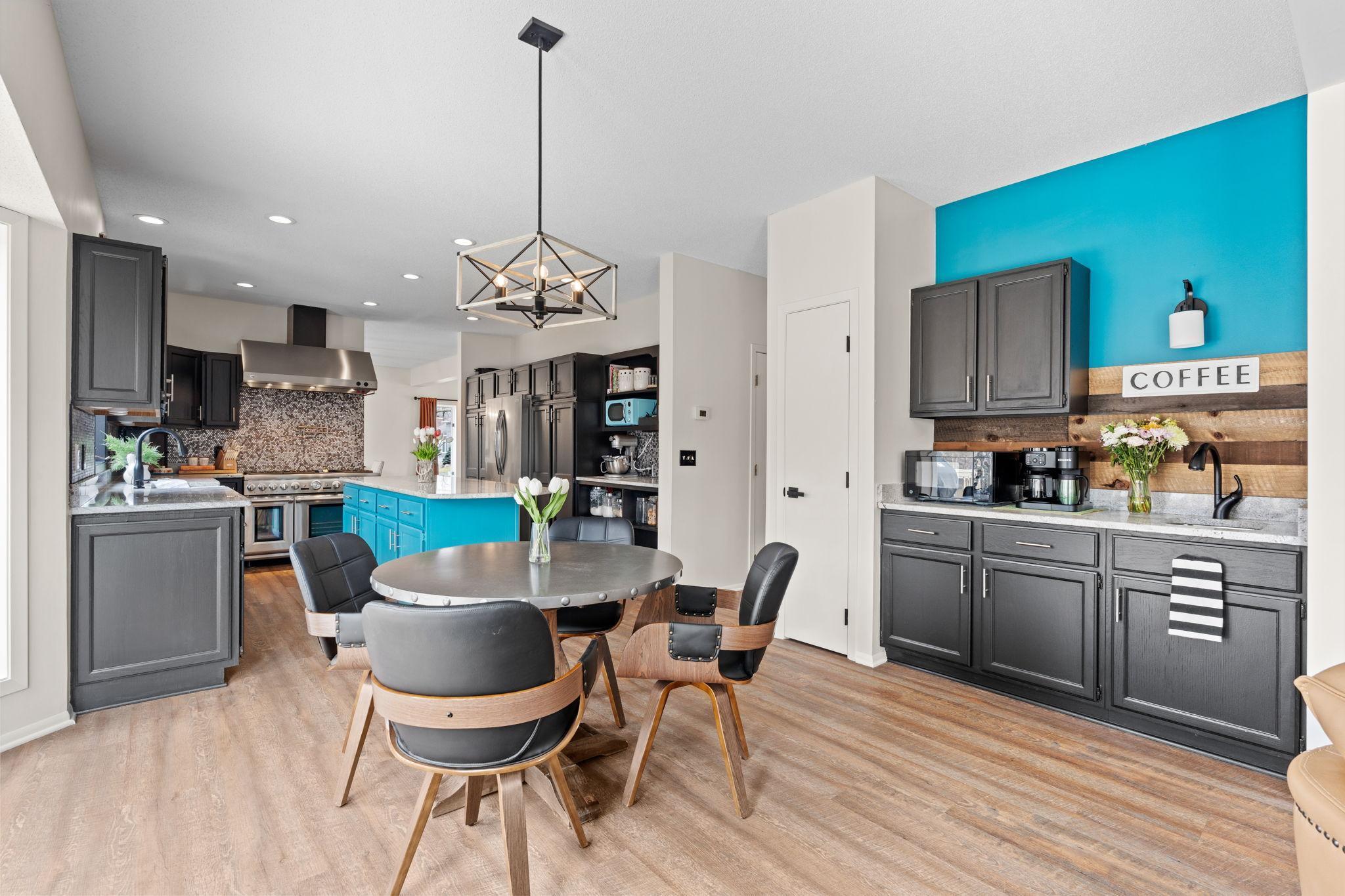 New coffee bar with sink added in 2022