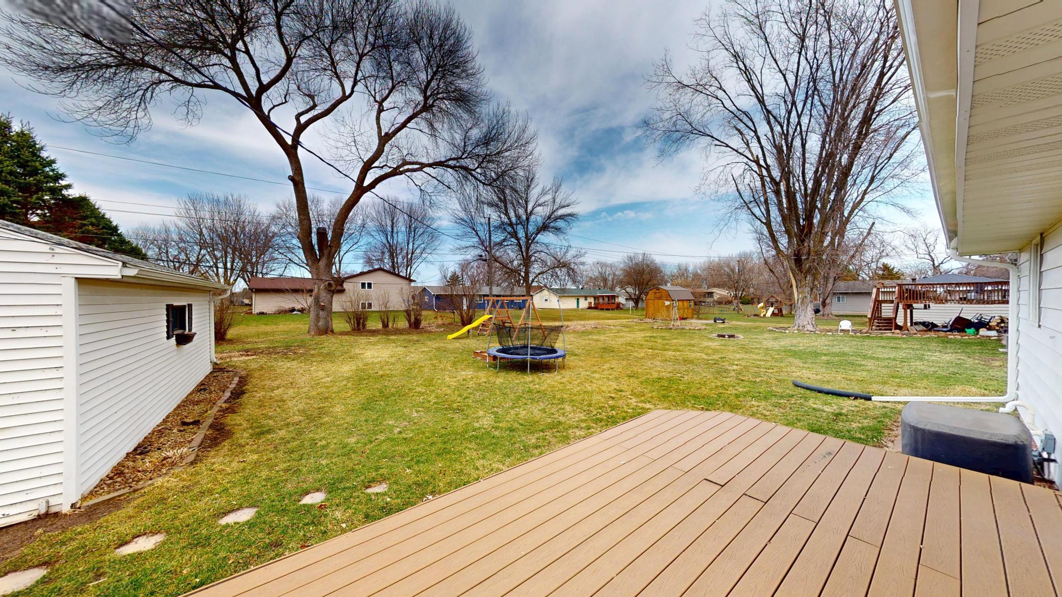 Deck view from Kitchen