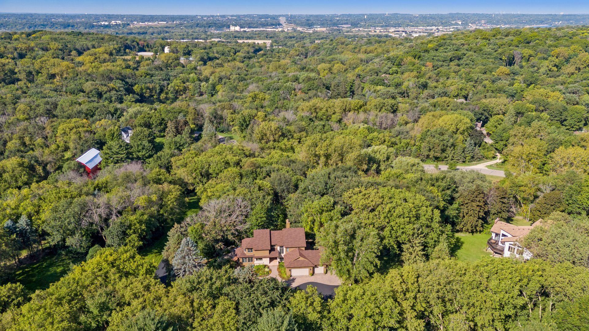 Nestled in mature trees for ample privacy