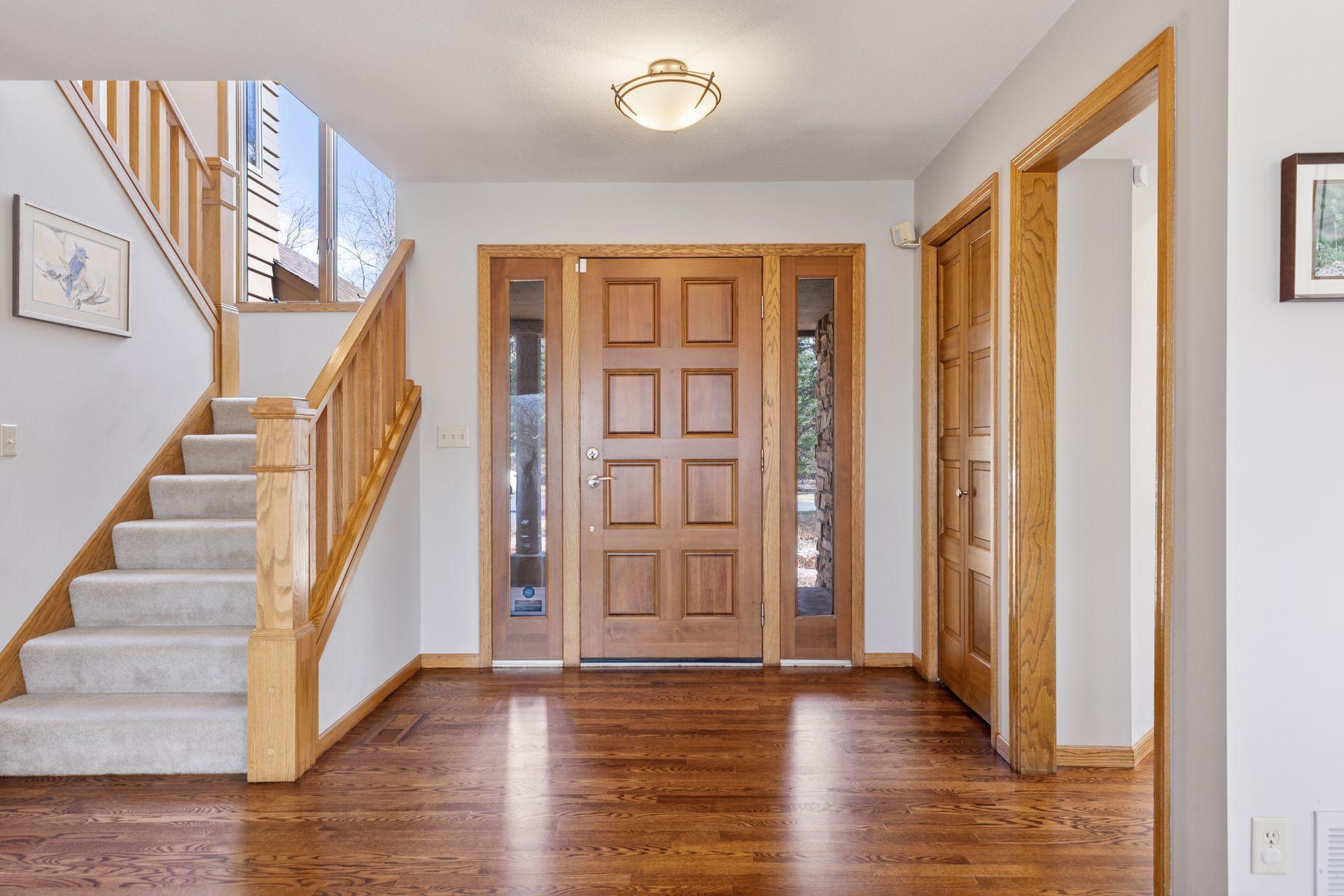 Warm welcoming entry