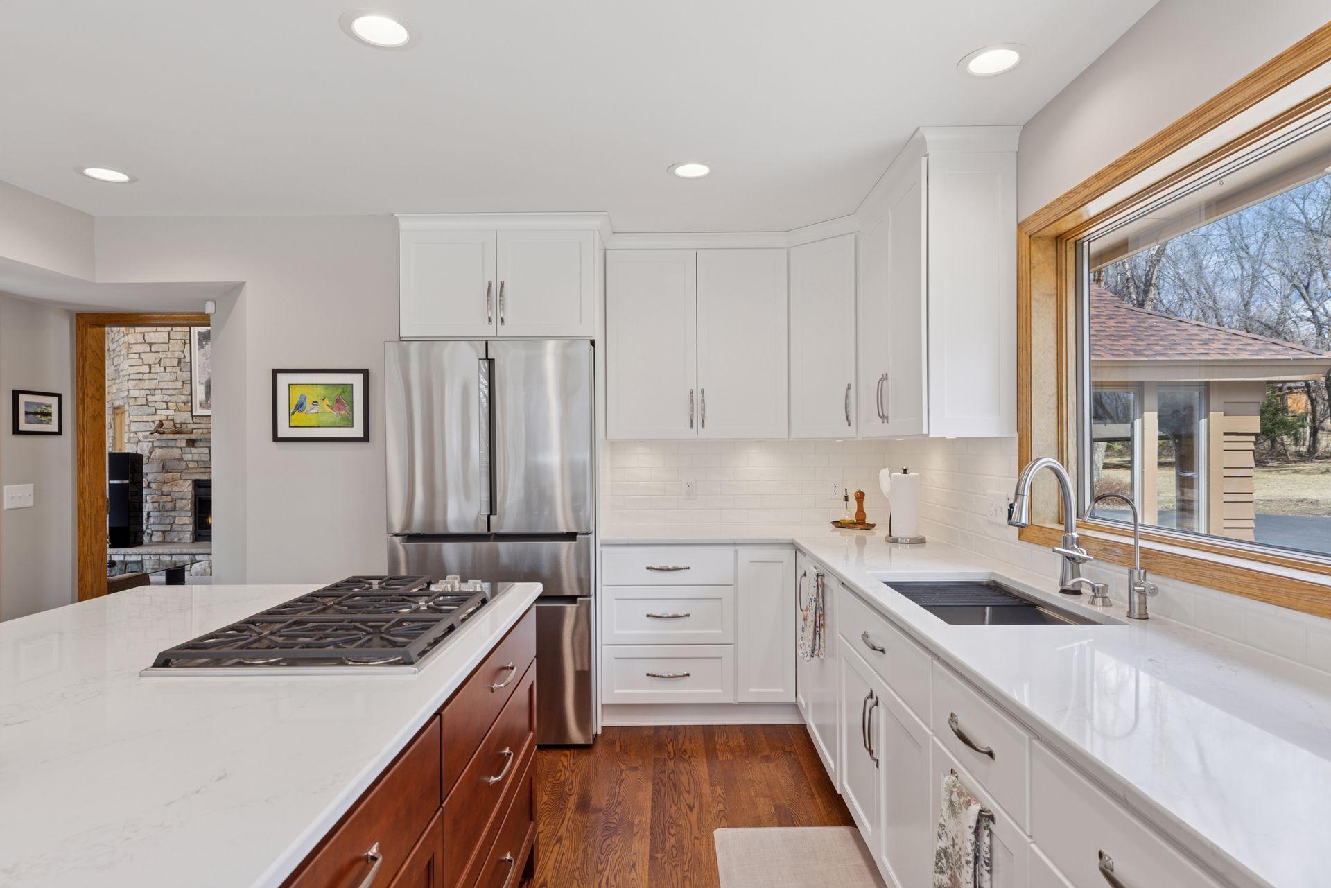 Ample counter top space