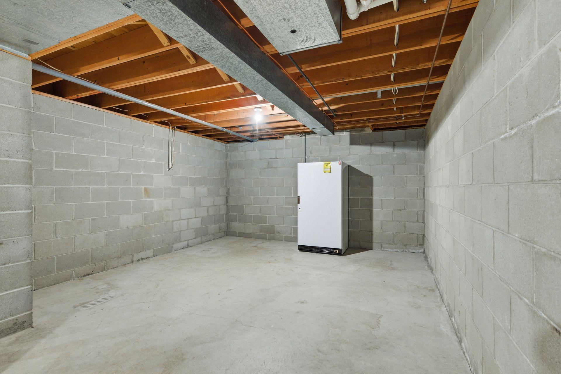 Potential for bedroom by adding egress window.