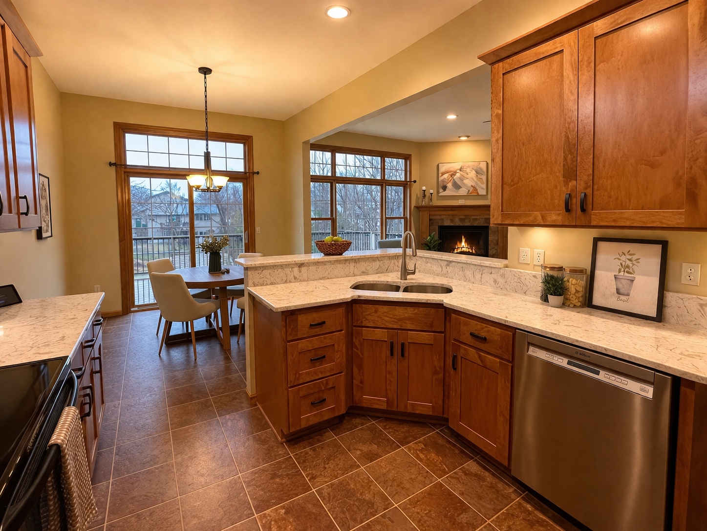 6646 Tessman Terrace N, Brooklyn Park Kitchen/Dining Room Physically and Virtually Staged