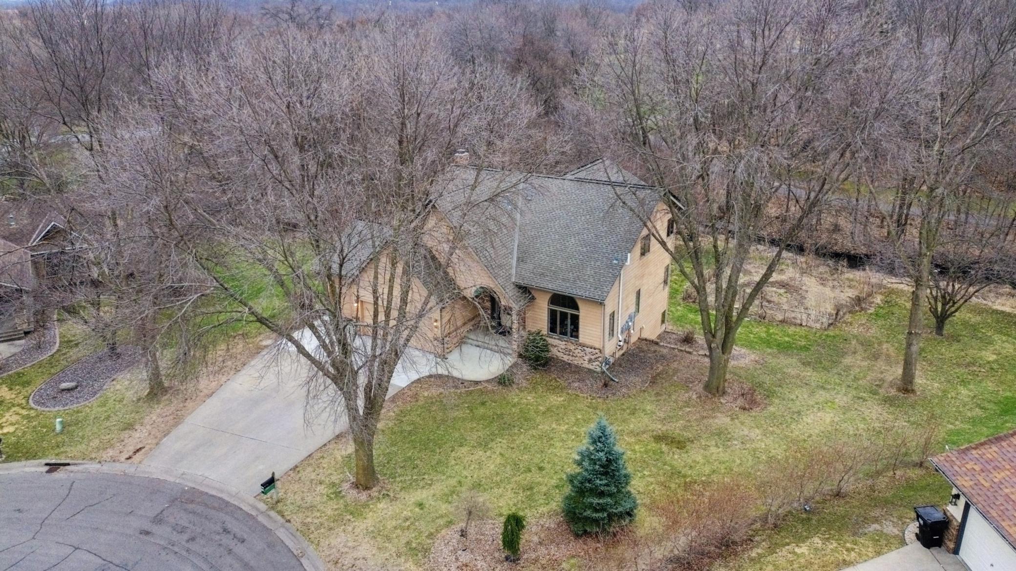 Lovely treed lot is private in the summer and breathtaking when the leaves change in the fall.