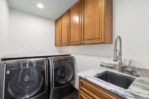 LG Signature Washer and Dryer that enhances convenience, nice sink as well!