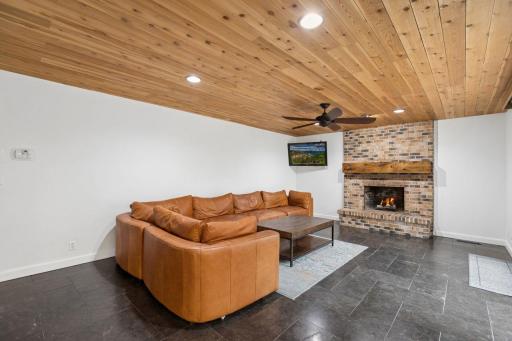 Cedar Ceilings add to the ambiance of the room
