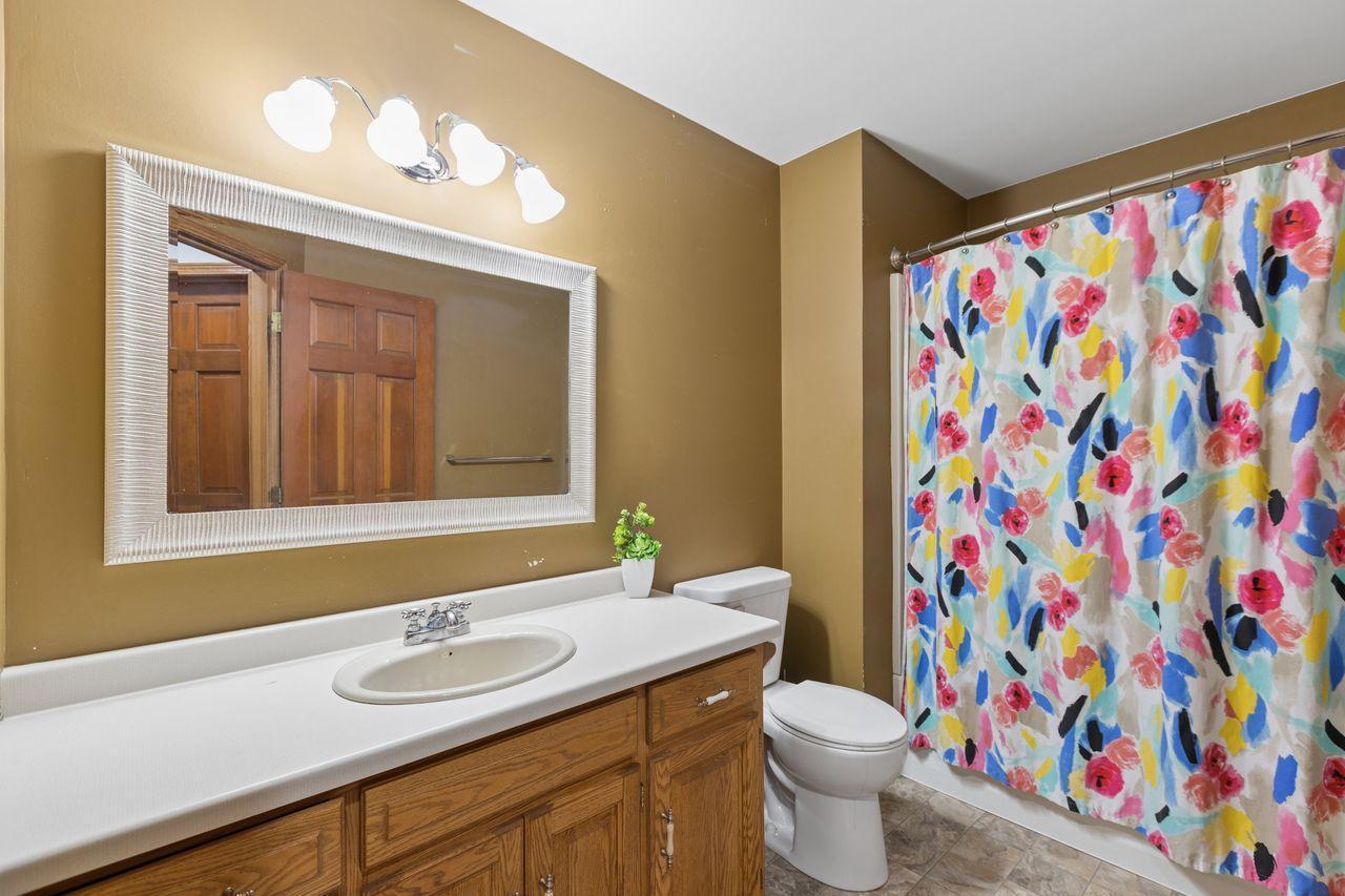 Well-designed bathroom offers everyday convenience with a functional layout and ample storage
