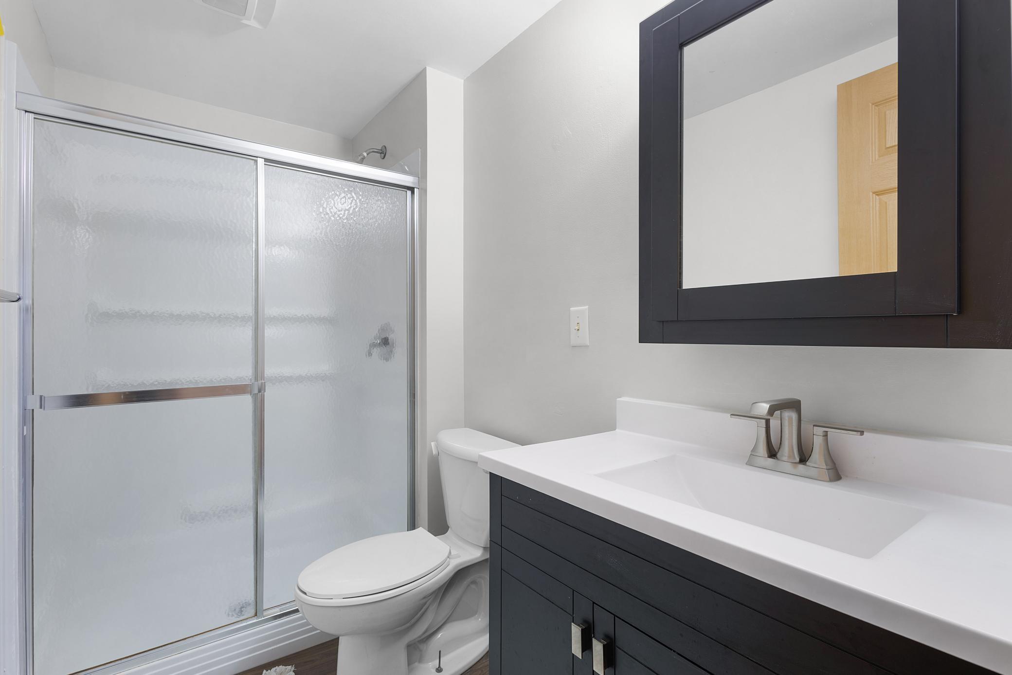 Lower level 3/4 bath