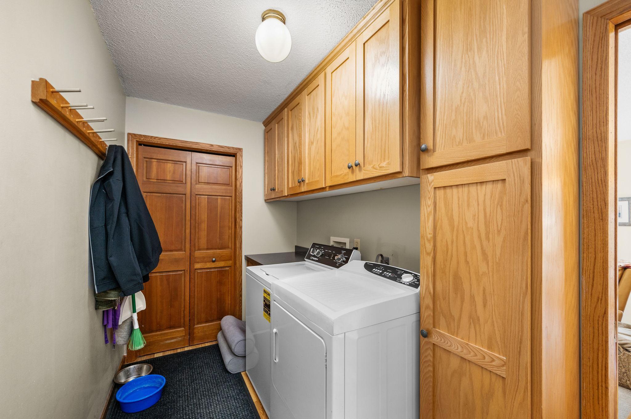 Laundry/mud room with tons of storage!