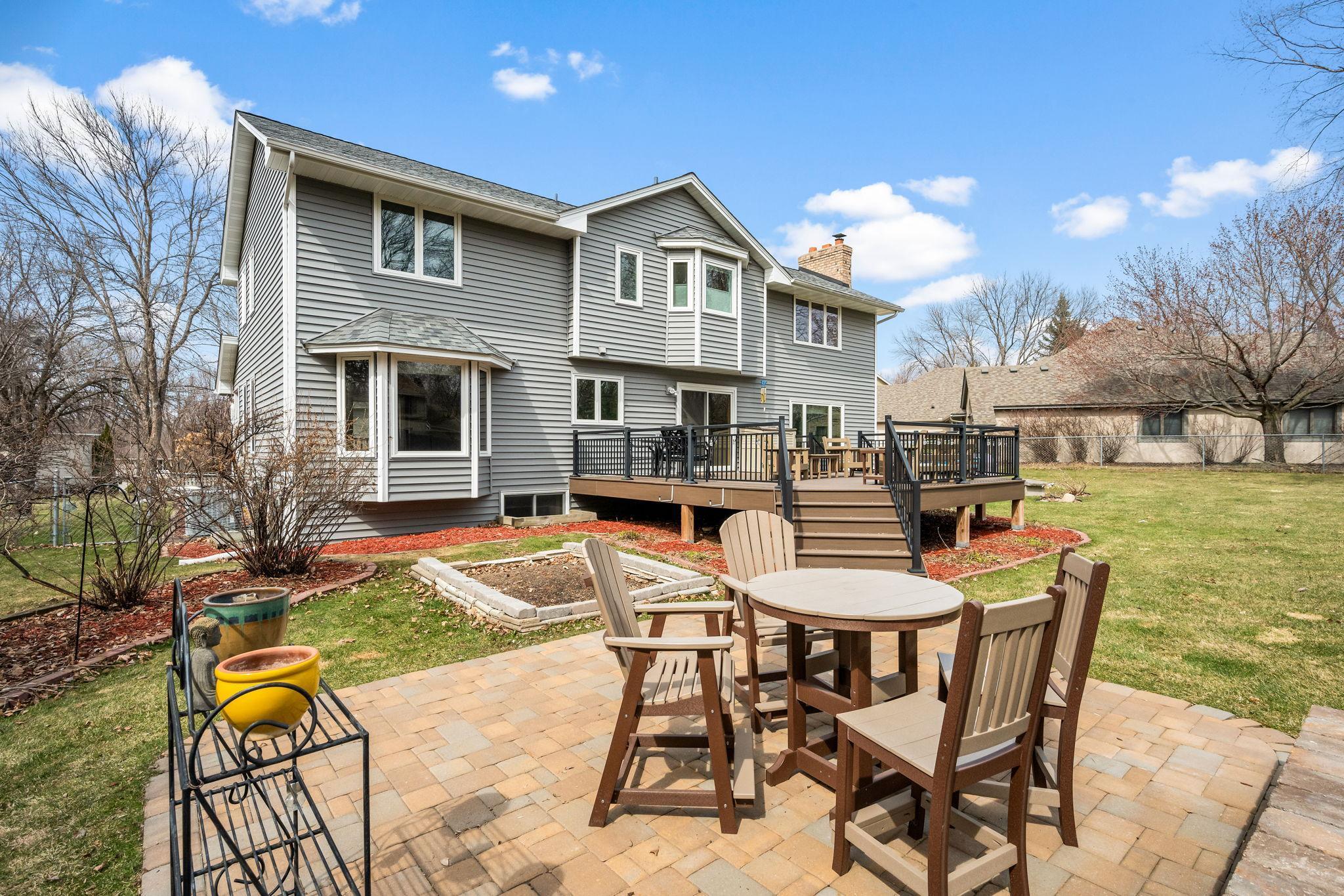 Patio AND a deck. Imagine entertaining your guests or enjoying a warm summer day.