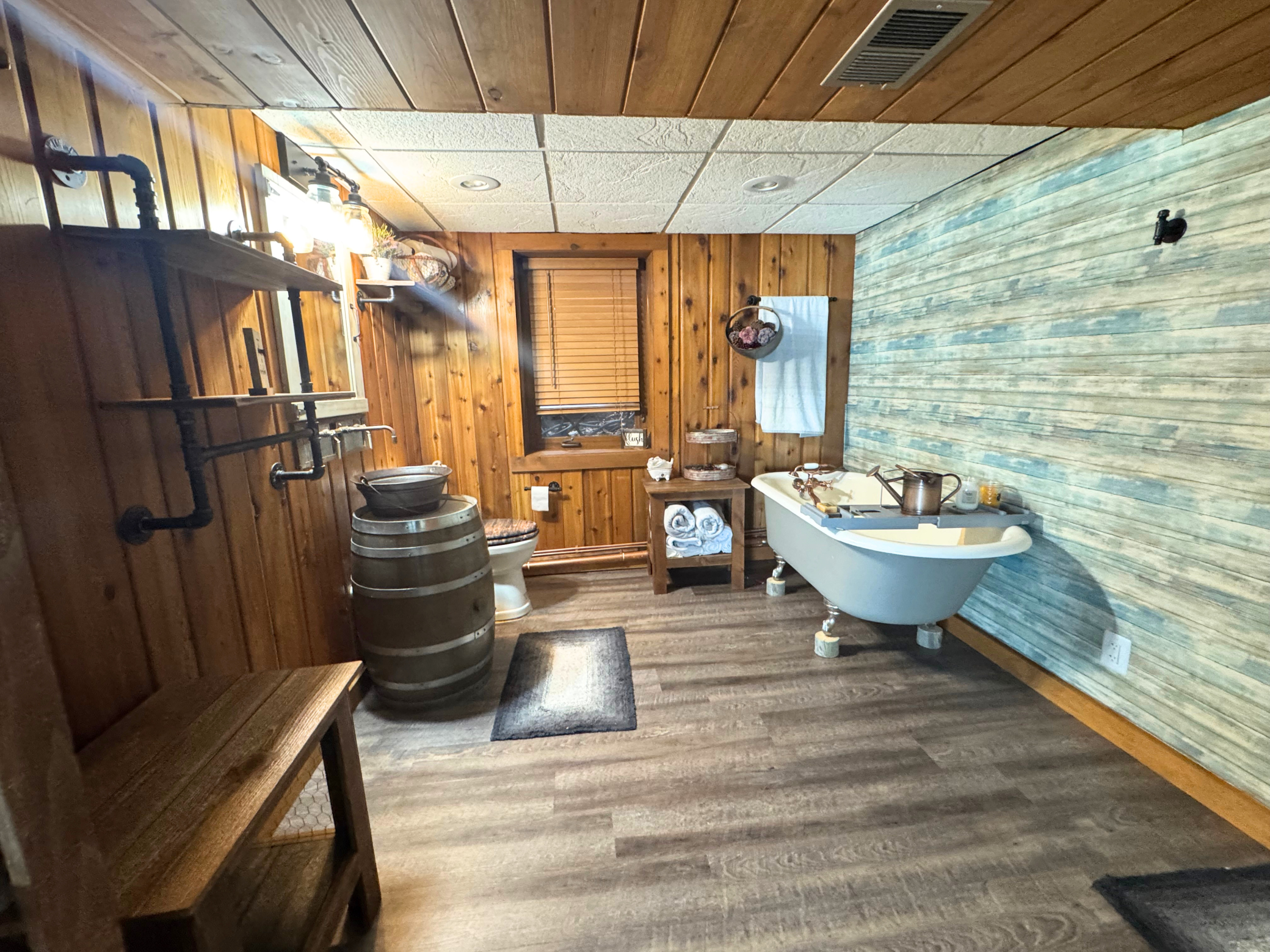 Lower level bathroom.