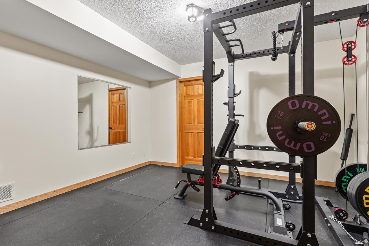 Bedroom 5 - Exercise room leads into the utility room.