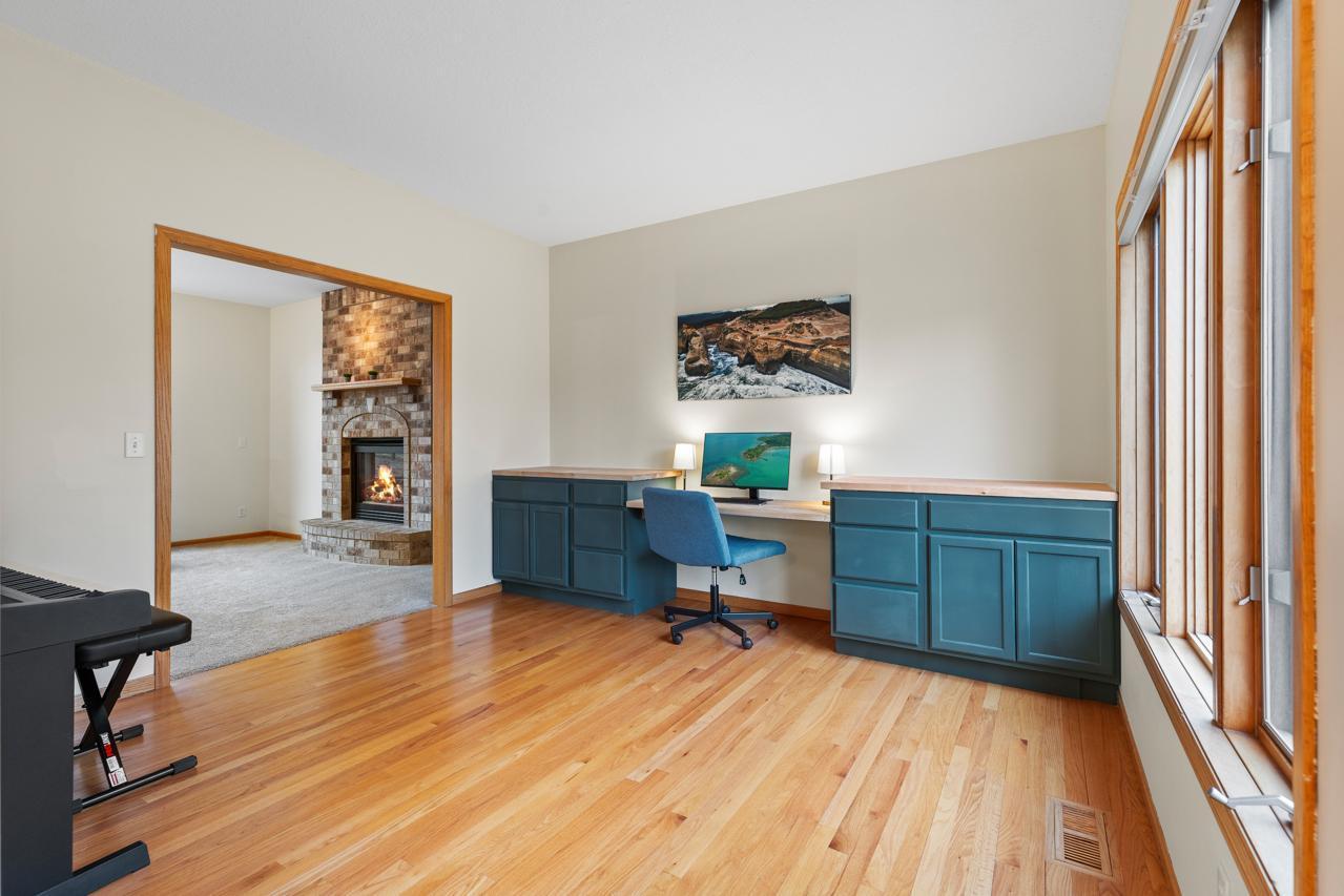 Home Office / sitting room opens up to family room.