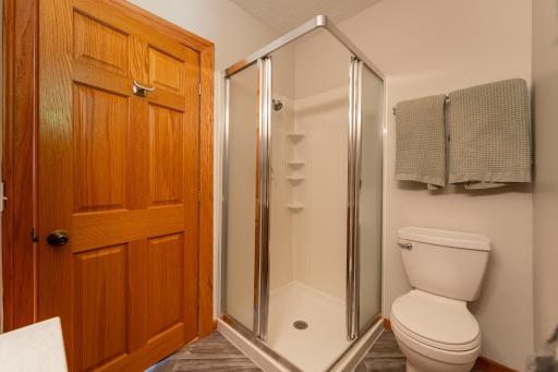 Main level 3/4 bath dimensions are 8x6 ft.