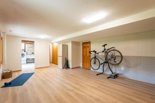 Lower level family room dimensions are 19.5 x 13.75 ft.