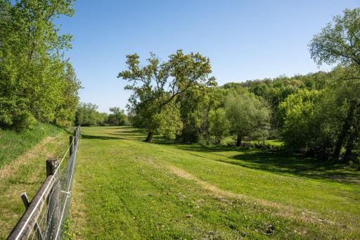 Fenced pasture ideal for horses or goats or sheep or a few head of beef cattle.