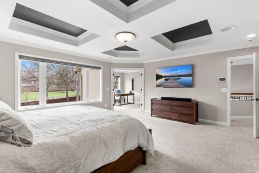 Primary Suite has an attached sitting room.