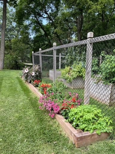 Fenced-in raised garden, perfect for keeping the critters out!