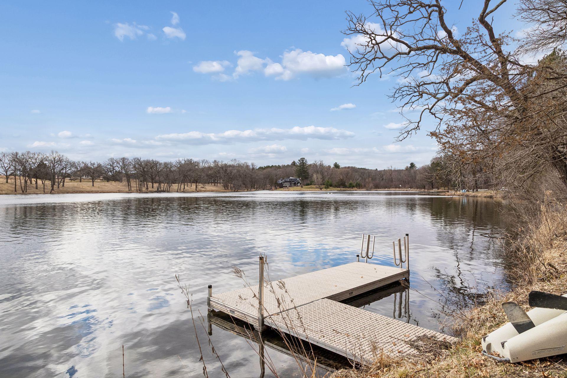 This property has access to the lake on 2 sides of the property.