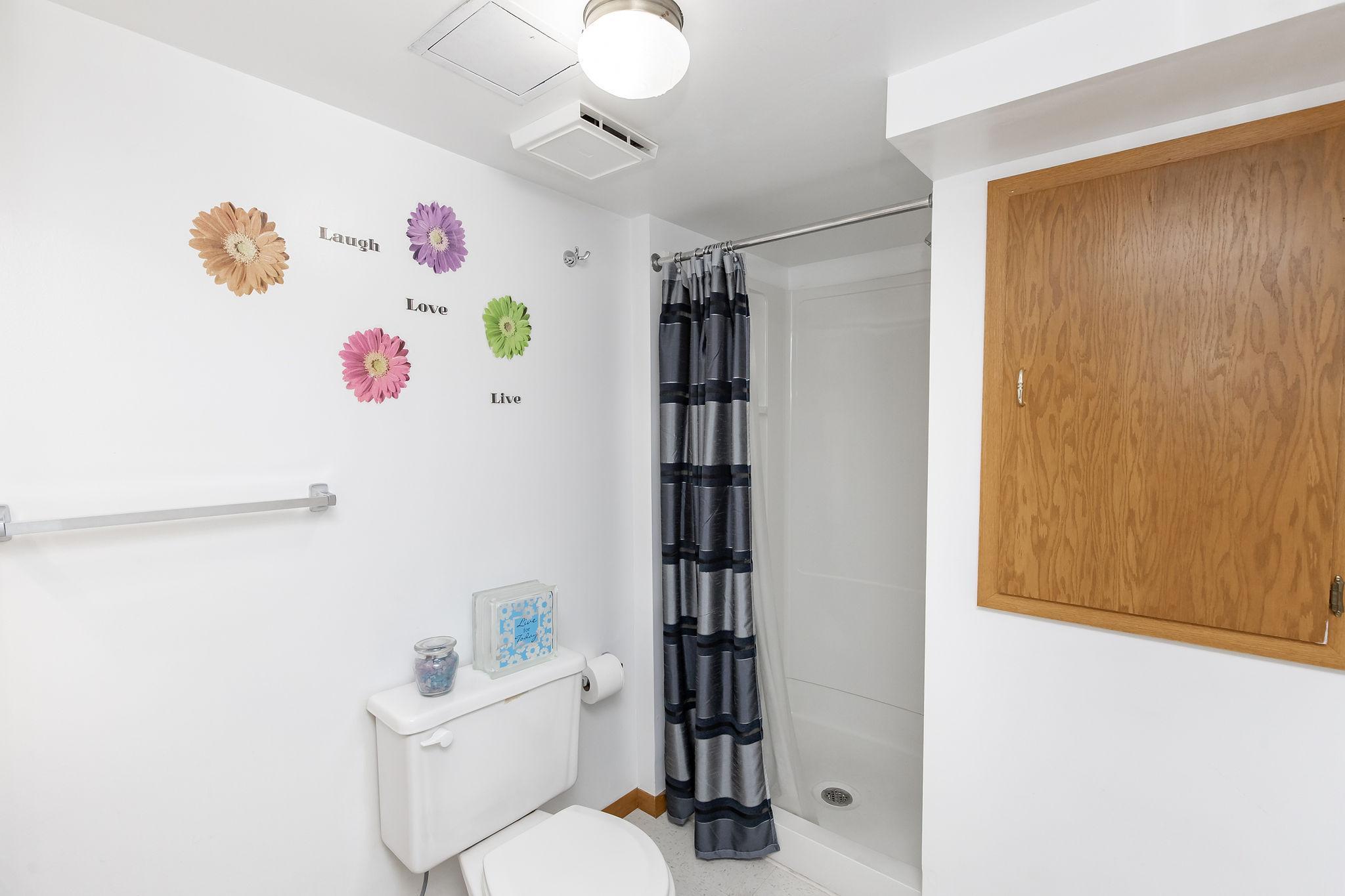 Basement bathroom